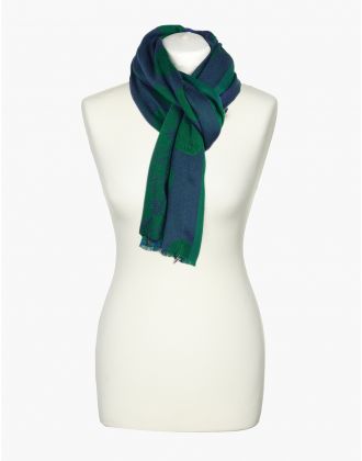 Foulard vert imprimé