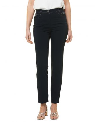 Jegging droit bleu marine