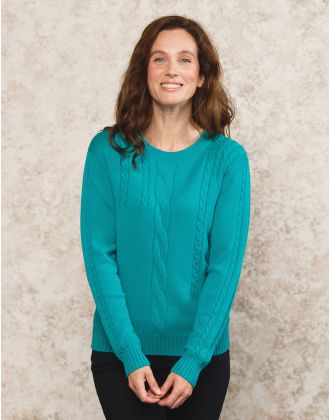 Pull moelleux vert