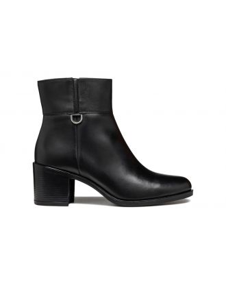 Bottines 100% cuir noir