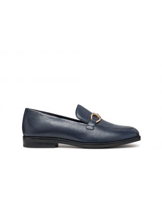 Mocassins cuir marine