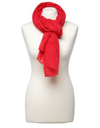 Foulard rouge paillettes