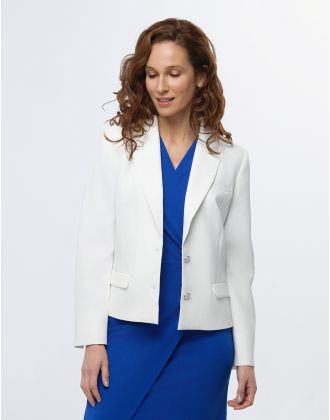 Veste tailleur chic écru