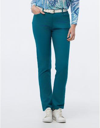 Pantalon coton émeraude