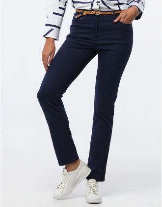 Pantalon coton marine