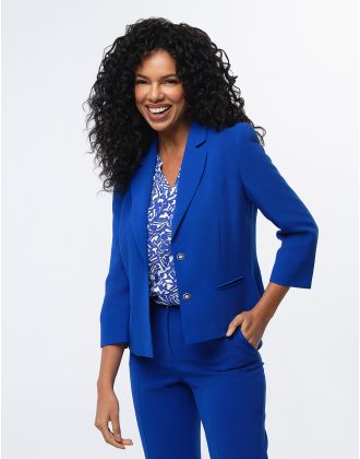 Veste tailleur chic bleu