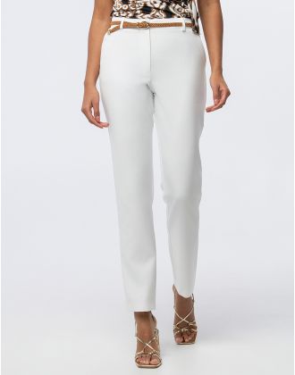 Pantalon chic écru