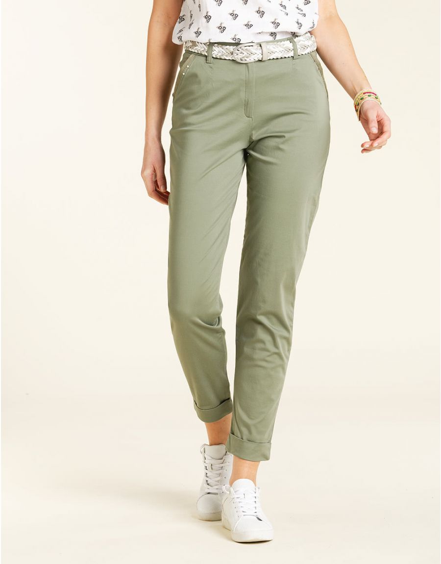 Pantalon chino stretch Christine Laure