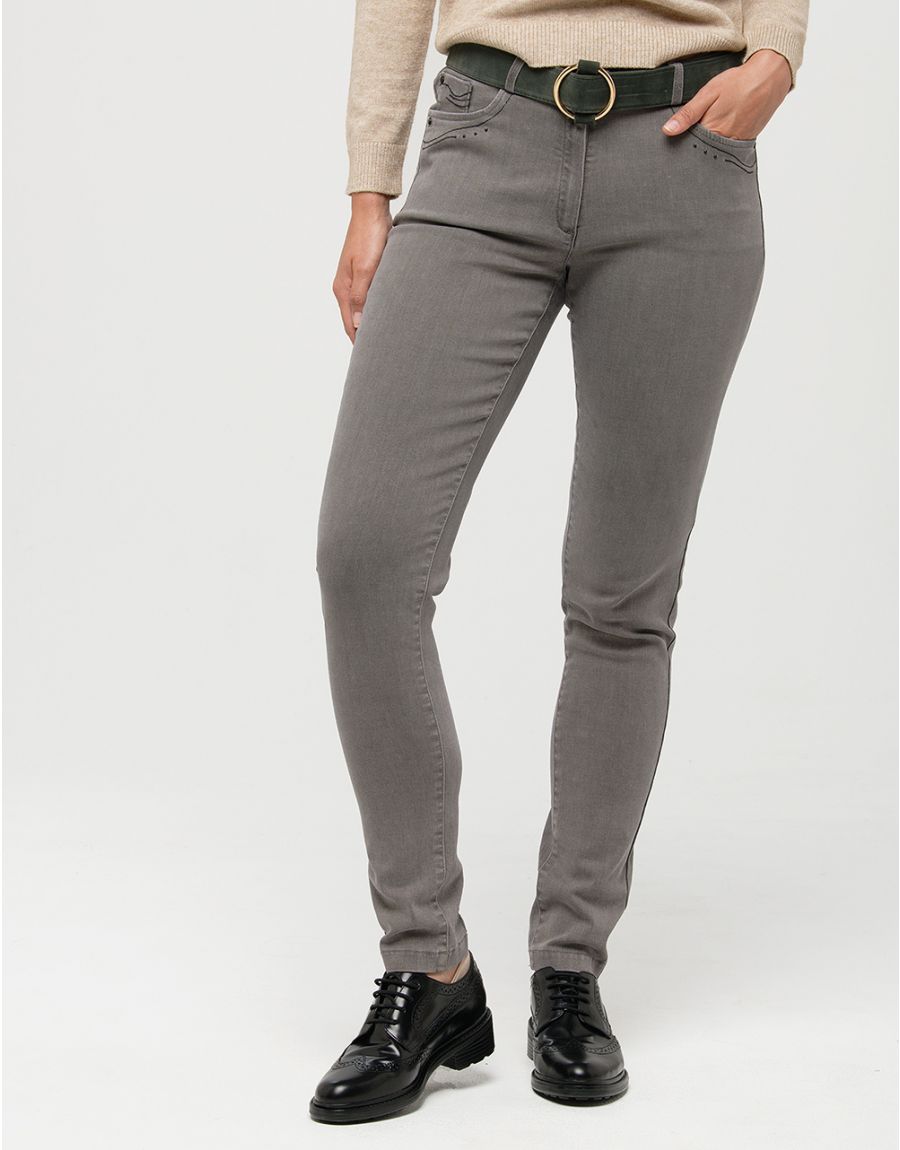 Jean gris slim stretch