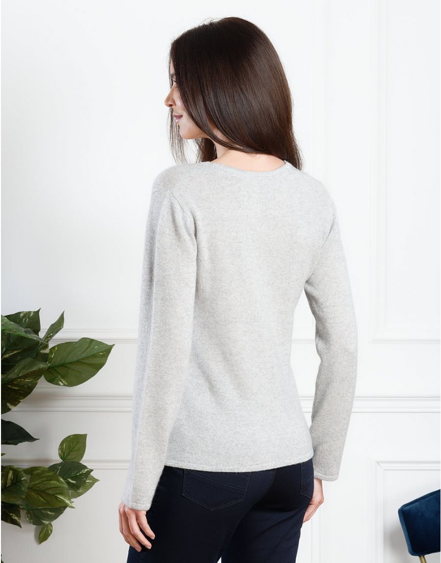 Le pull cachemire gris par ( L'EGOISTE )