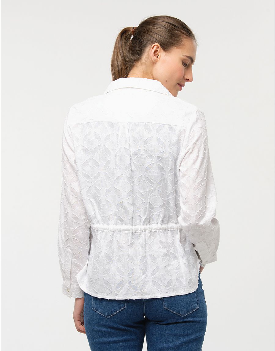 Veste chemise blanche sale