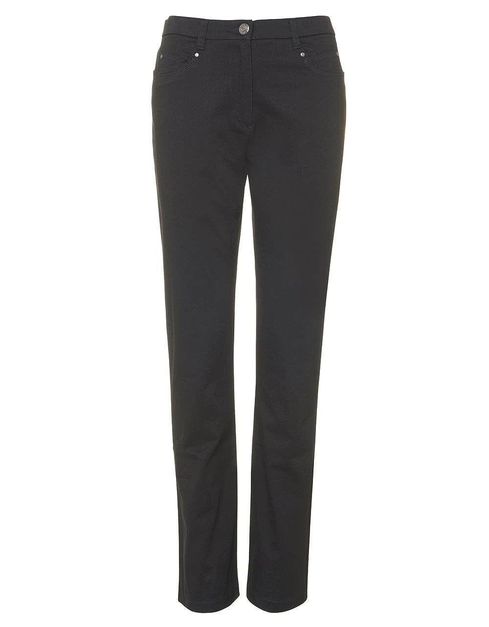 Pantalon noir en coton S lection t Christine Laure