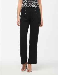 Pantalon noir ouvert online devant