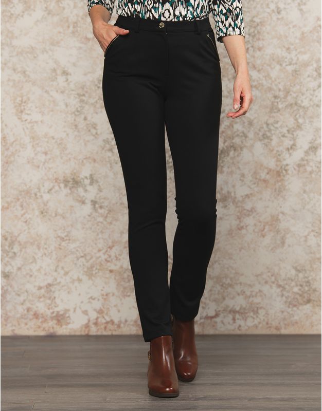 Pantalon noir slim fashion